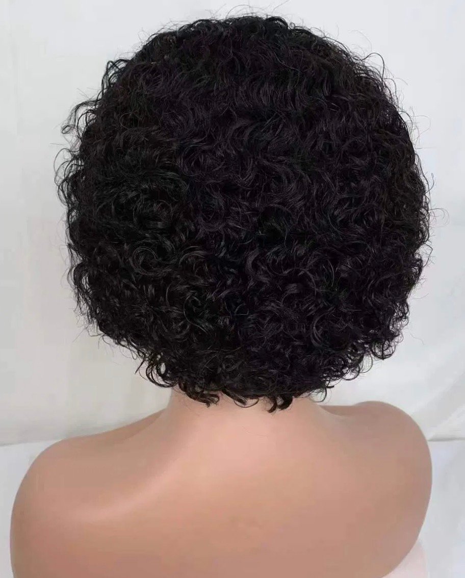 Peruca de Cabelo Humano Lace Front Curta - Image 4